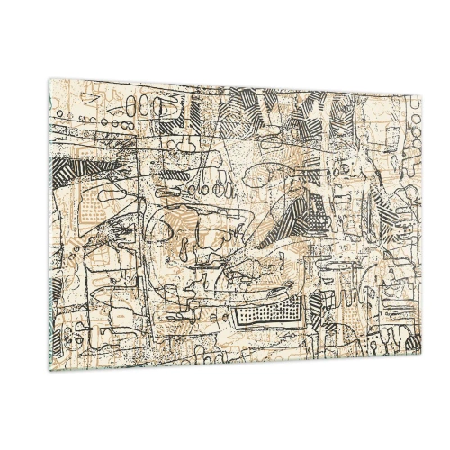 Tablou pe sticlă - Așteaptă să fie descifrat - 120x80 cm