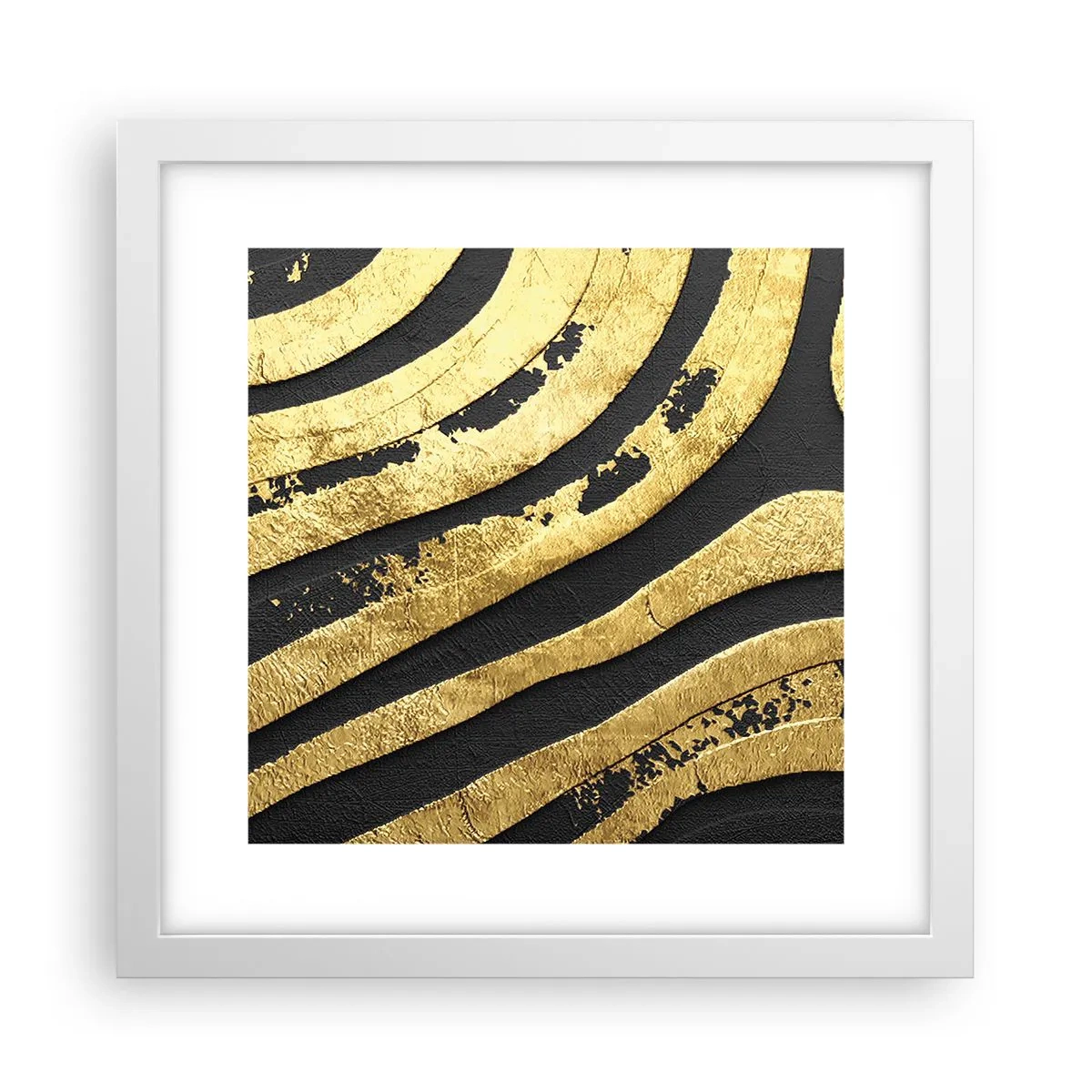 Poster în ramă albă - Totul curge - 30x30 cm