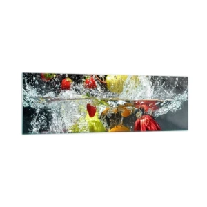 Tablou pe sticlă - Răcoritoare cu fructe - 160x50 cm