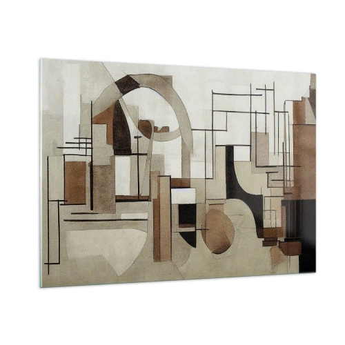 Tablou pe sticlă - Peisaj urban 2.0 - 100x70 cm