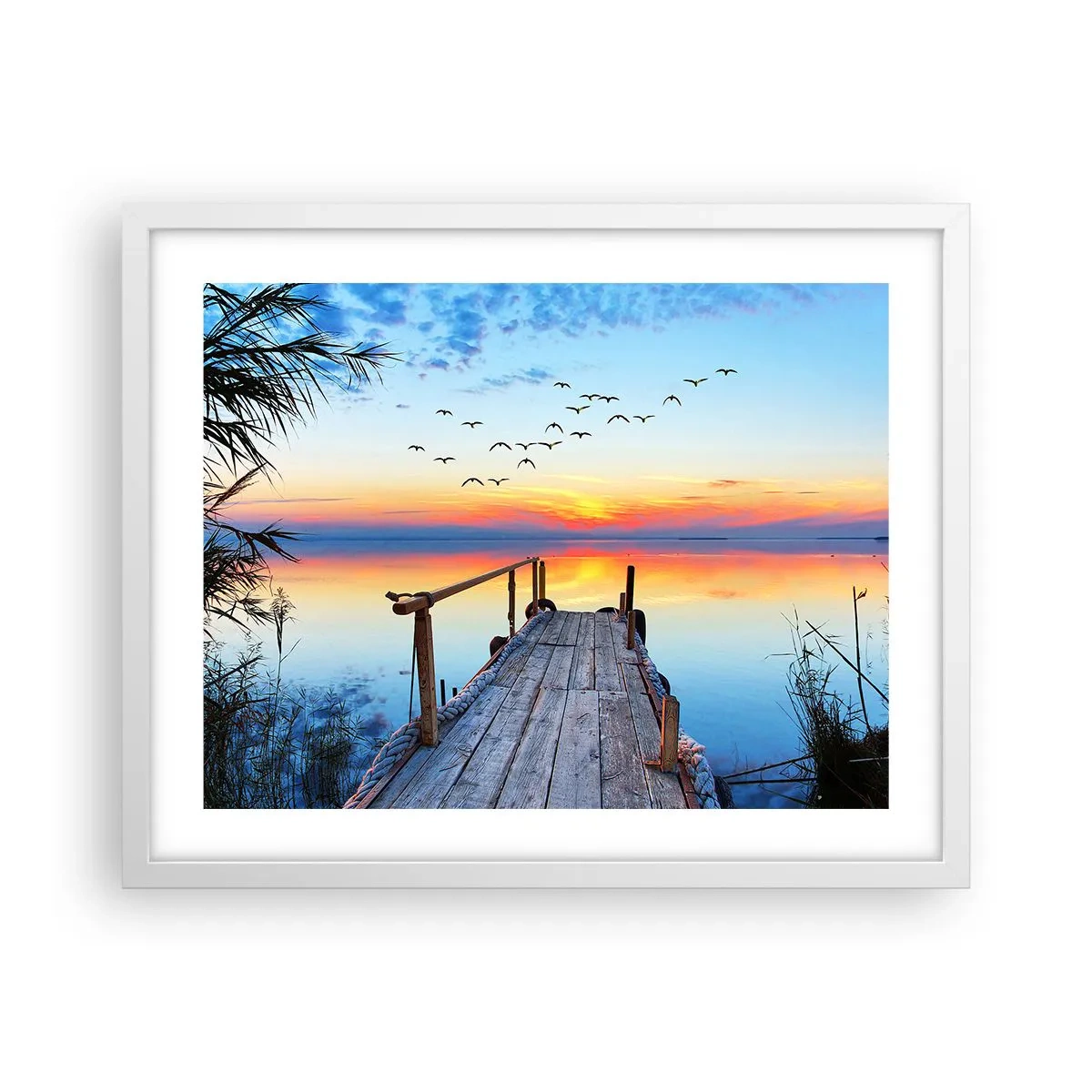 Poster în ramă albă - E timpul să ne întoarcem... - 50x40 cm