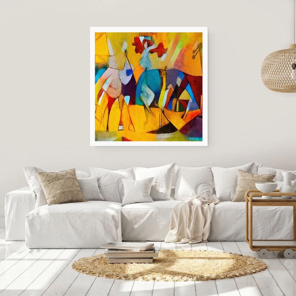 Poster - Soare - viață - bucurie - 40x40 cm