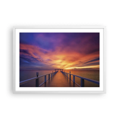 Poster în ramă albă - Fără sfârșit - 70x50 cm