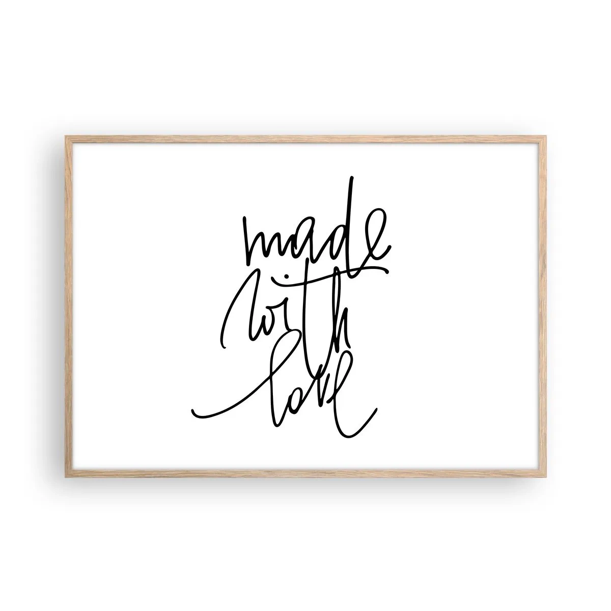 Poster în ramă de stejar deschis - Cel mai bun brand - 100x70 cm