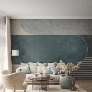 Tapet Premium Sand - Compoziție de nivel - Minimalism, Forme, Pastel - 300x210 cm