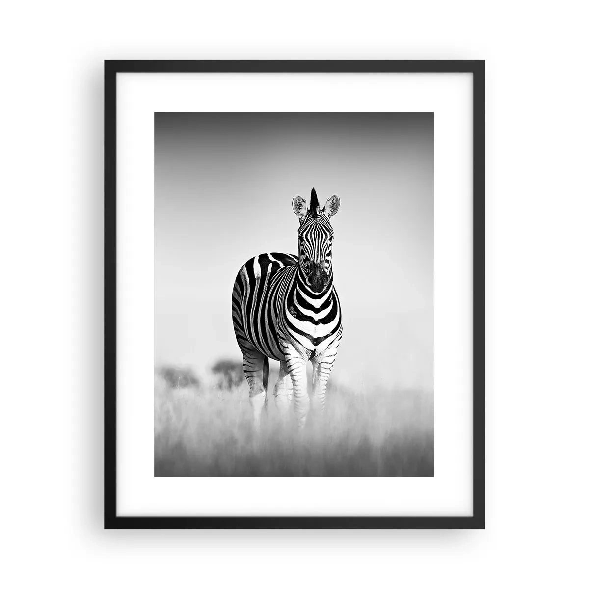 Poster în ramă neagră - Și totuși lumea e albă și neagră - 40x50 cm