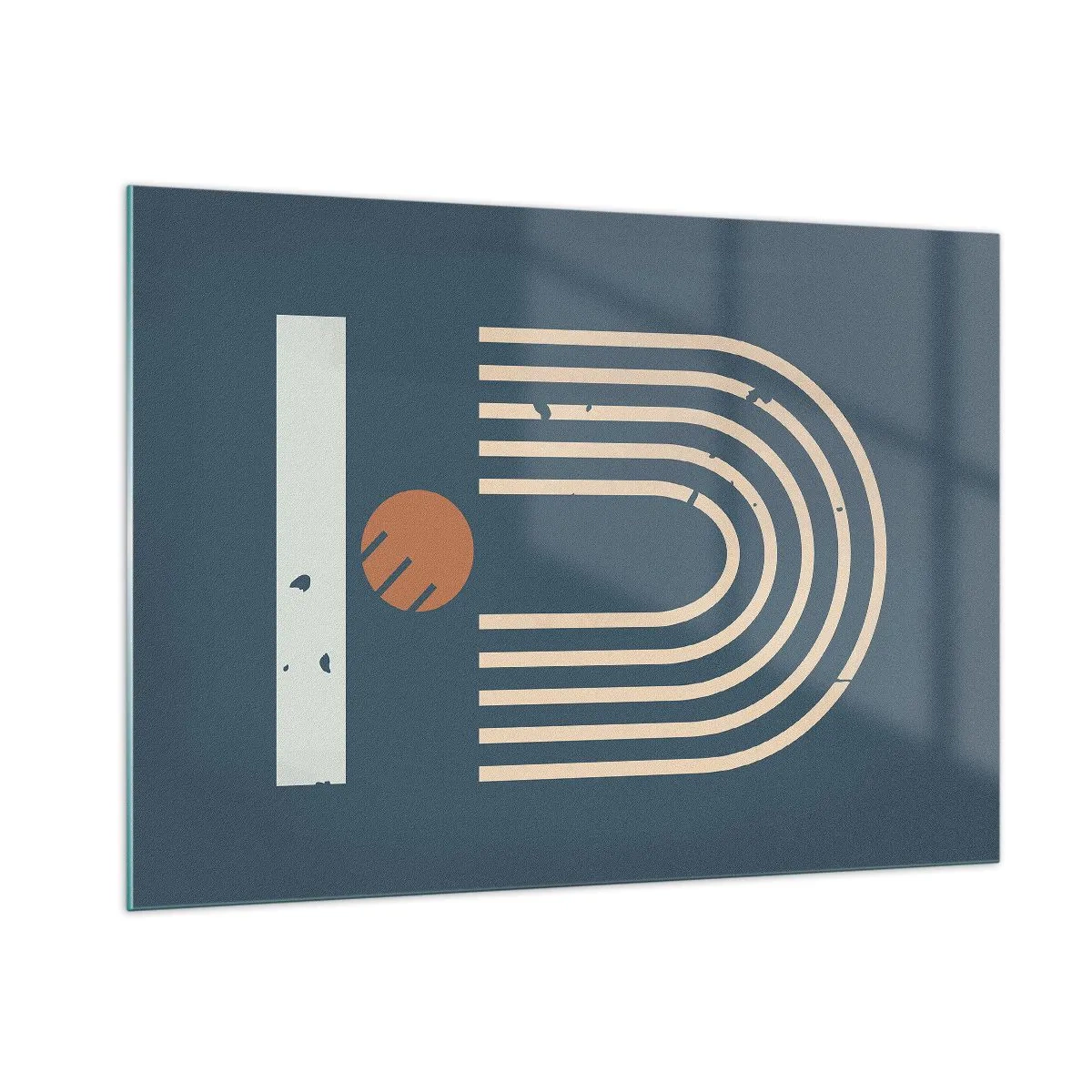 Tablou pe sticlă - Geometrie în funcție de rodie - 100x70 cm