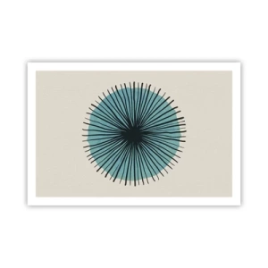 Poster - Radiant pe albastru - 91x61 cm