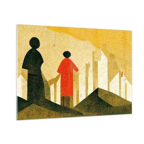 Tablou pe sticlă - Încă un drum lung de parcurs - 100x70 cm