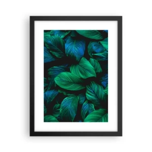 Poster în ramă neagră - Traficul verde - 30x40 cm