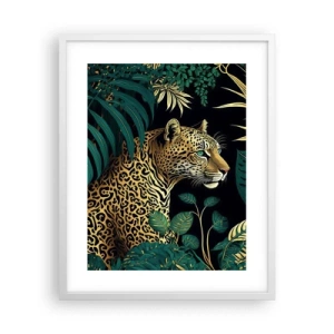 Poster în ramă albă - Domnitorul junglei - 40x50 cm