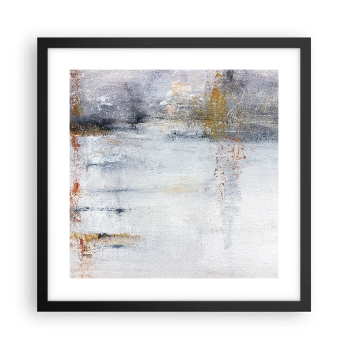 Poster în ramă neagră - În spatele cortinei de aer - 40x40 cm