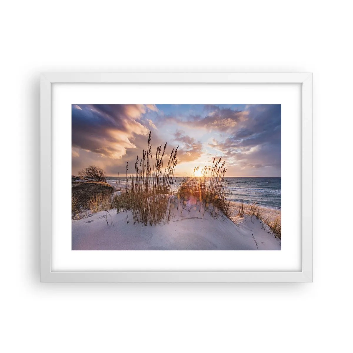 Poster în ramă albă - Adio soare și vânt - 40x30 cm