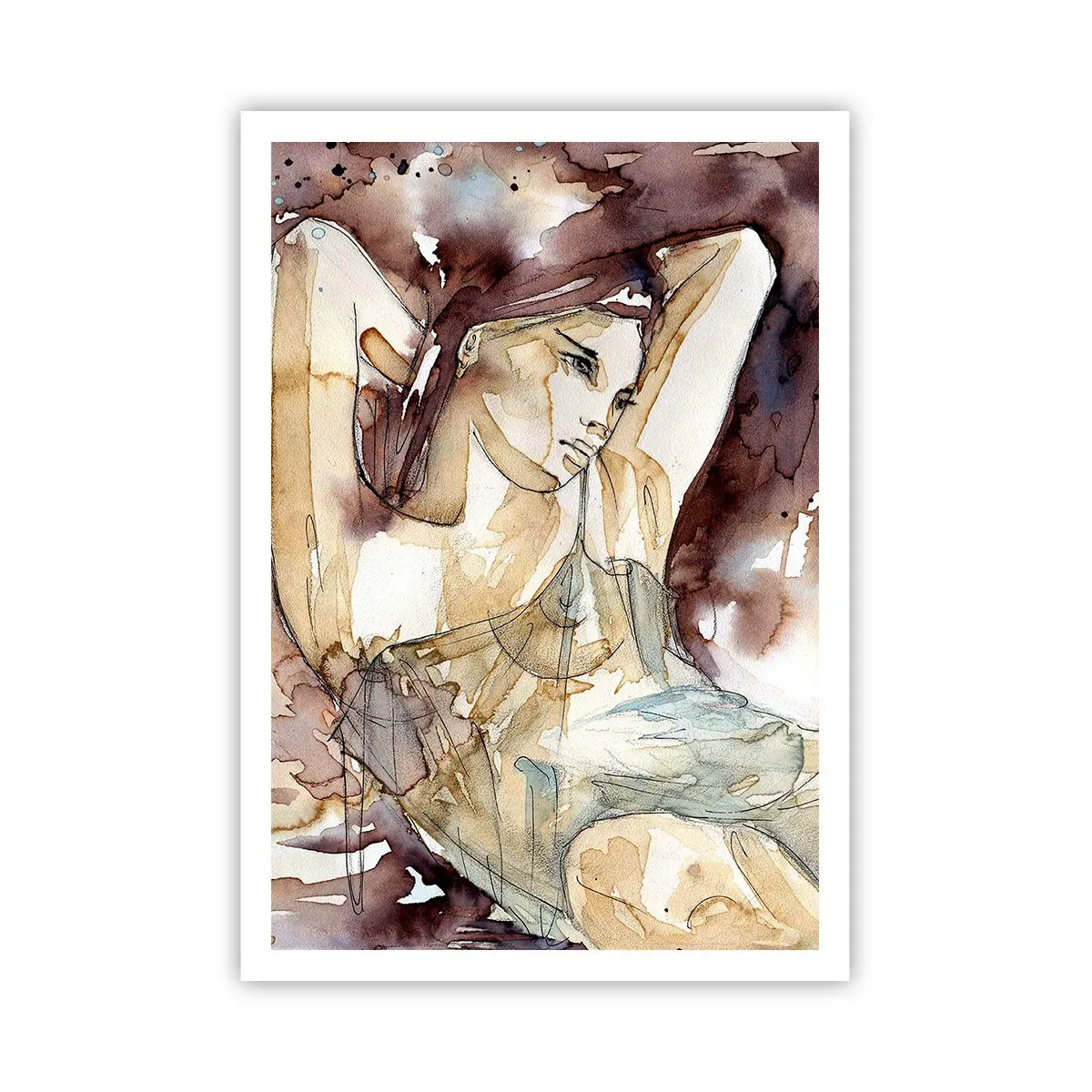 Poster - Într-o dispoziție mov deschis - 70x100 cm