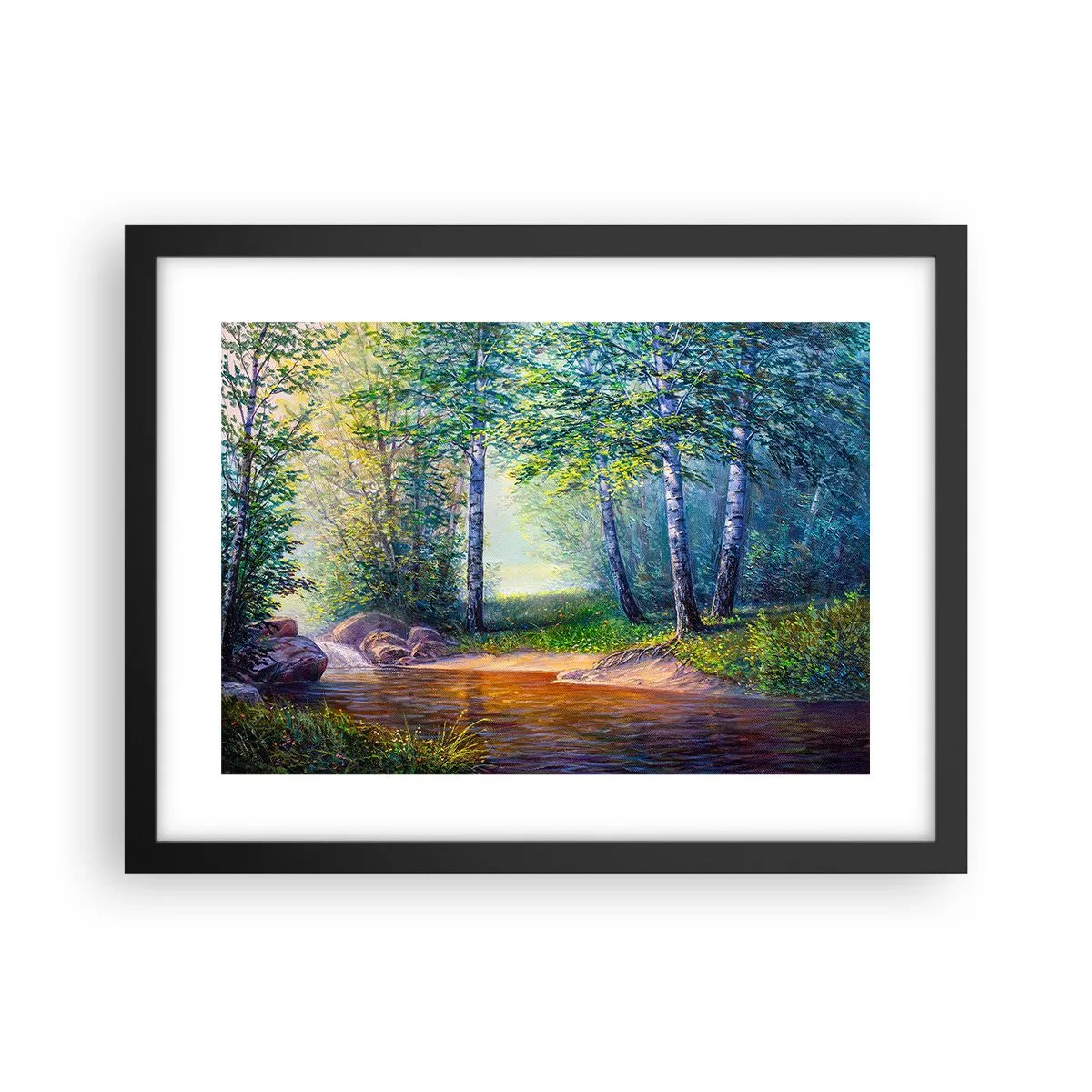 Poster în ramă neagră - Cadru idilic - 40x30 cm