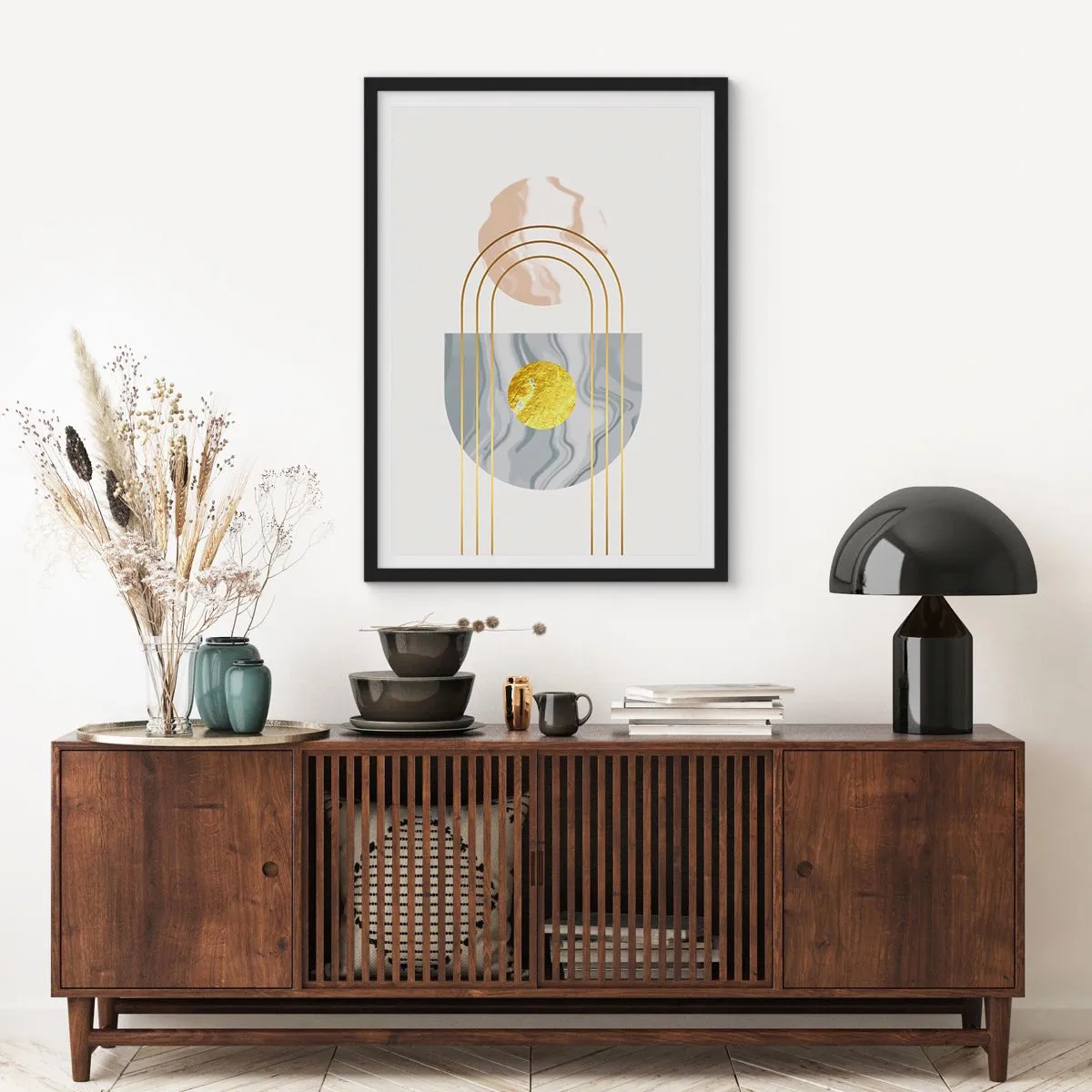 Poster în ramă neagră - Lumină și strălucire - 40x50 cm