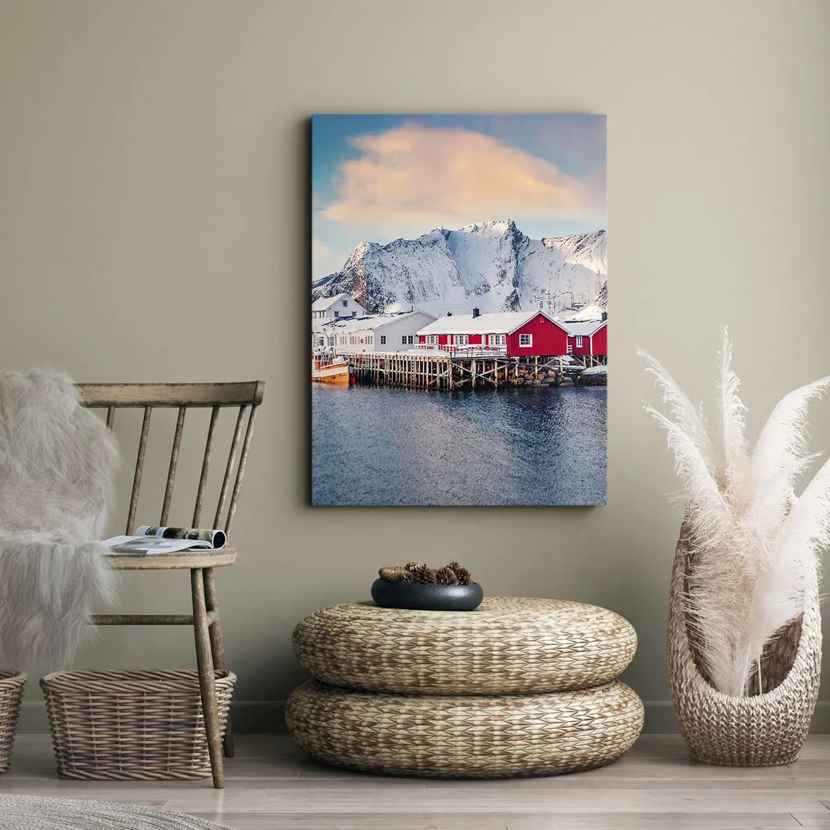 Tablou pe pânză - Retragerea nordică - 55x100 cm