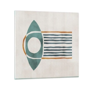 Tablou pe sticlă - Semne și ritualuri - 30x30 cm