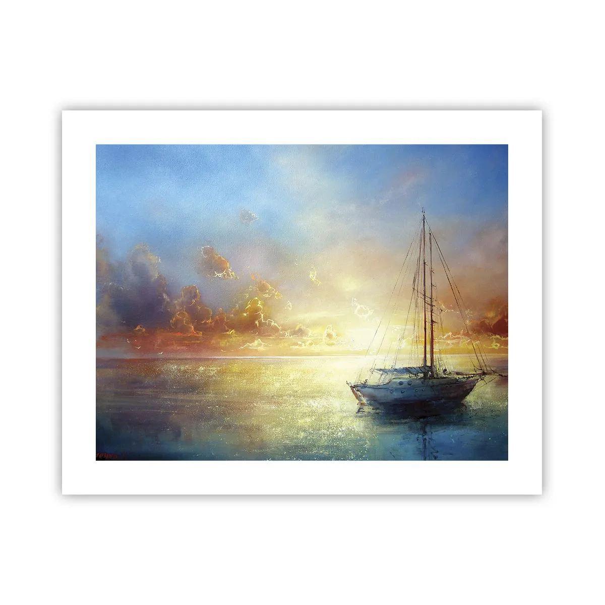 Poster - Într-un golf de aur - 50x40 cm
