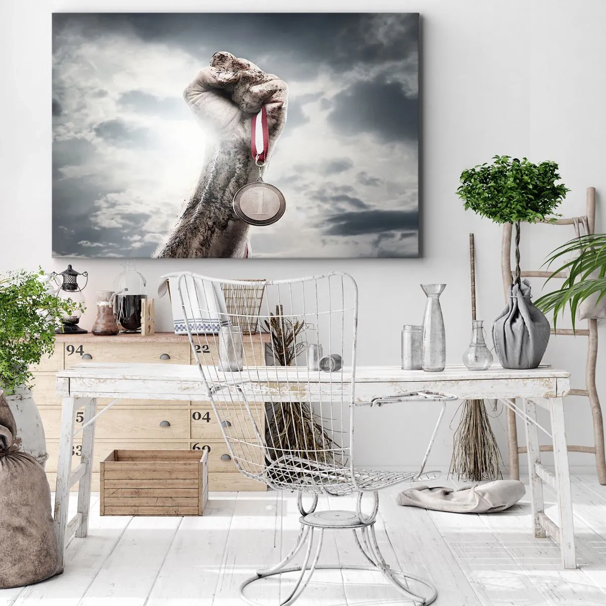 Tablou pe pânză - Per aspera ad astra - 100x70 cm