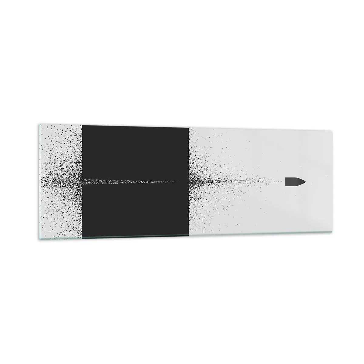 Tablou pe sticlă - Direct la țintă - 90x30 cm