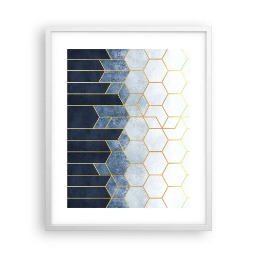 Poster în ramă albă - Compoziție în ritm sincopat - 40x50 cm