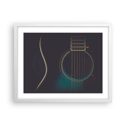 Poster în ramă albă - O clipă înainte de a suna - 50x40 cm