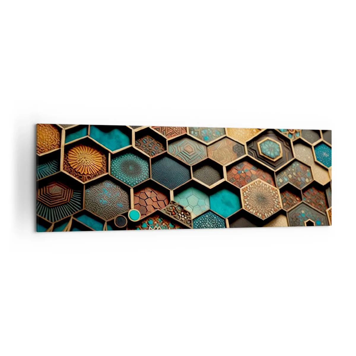 Tablou pe pânză - Ornamente arabe - o variație - 160x50 cm