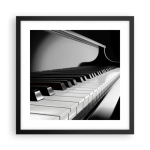 Poster în ramă neagră - Armonia formelor și a culorilor - 40x40 cm