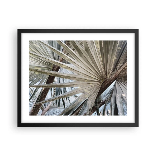Poster în ramă neagră - Evantaie din tropice - 50x40 cm