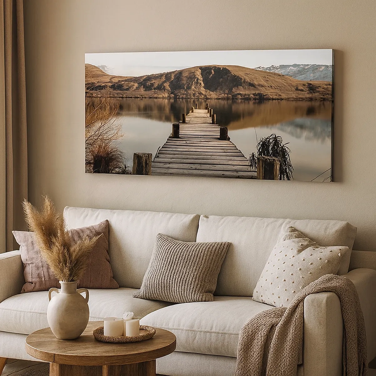 Tablou pe pânză - Peisaj în tăcere - 30x30 cm