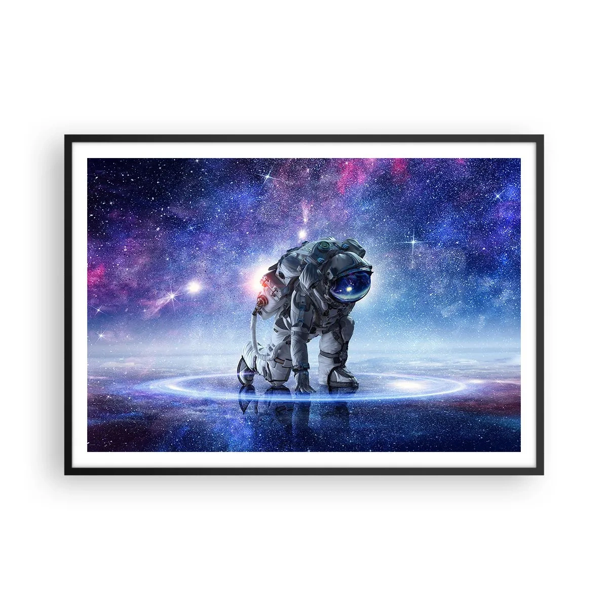 Poster în ramă neagră - Cerul înstelat de deasupra mea - 100x70 cm