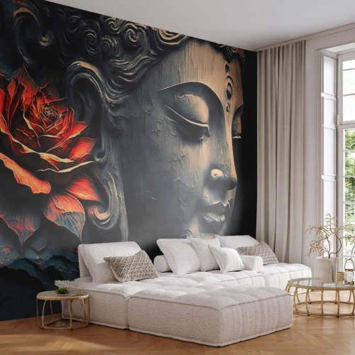 Tapet Premium Sand - În ton cu lumea - Buddha, India, Meditaţie - 100x70 cm