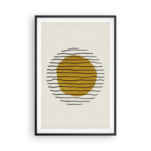 Poster în ramă neagră - Abstracție tremurândă de căldură - 61x91 cm