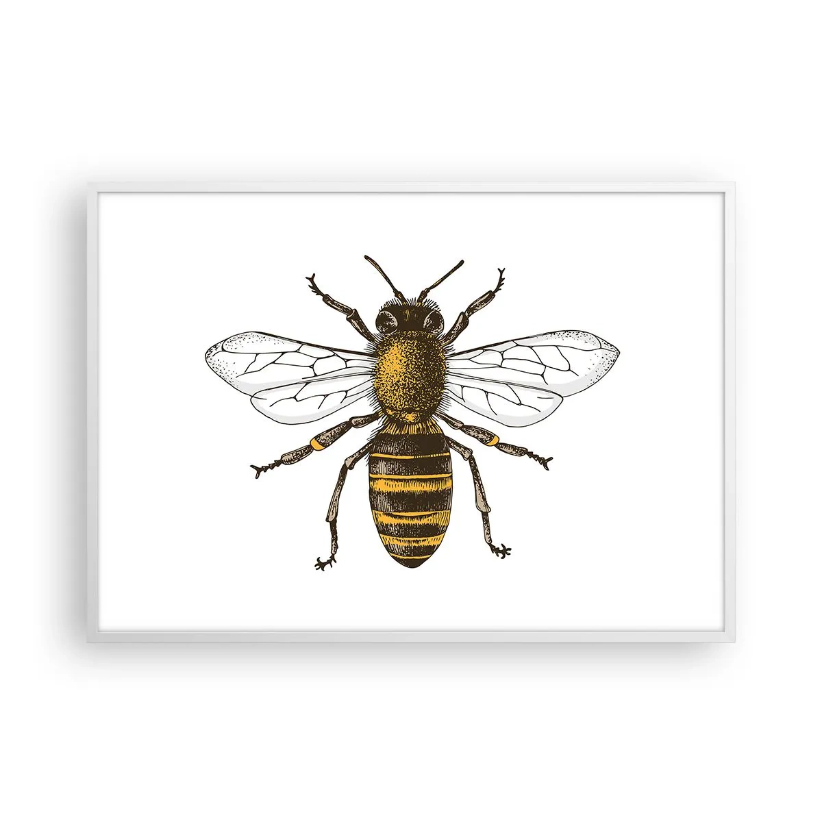 Poster în ramă albă - Frumoasă și bună - 100x70 cm