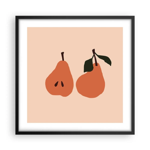 Poster în ramă neagră - Dulceața în sine - 50x50 cm