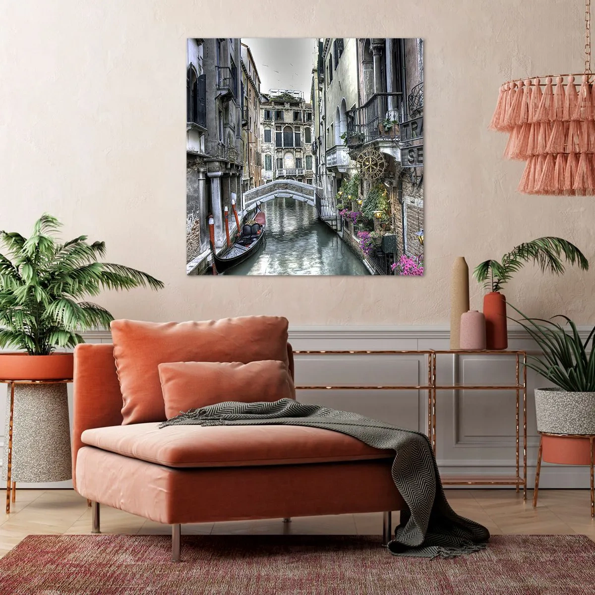 Tablou pe pânză - Timp de secole în reverie tăcută - 40x40 cm