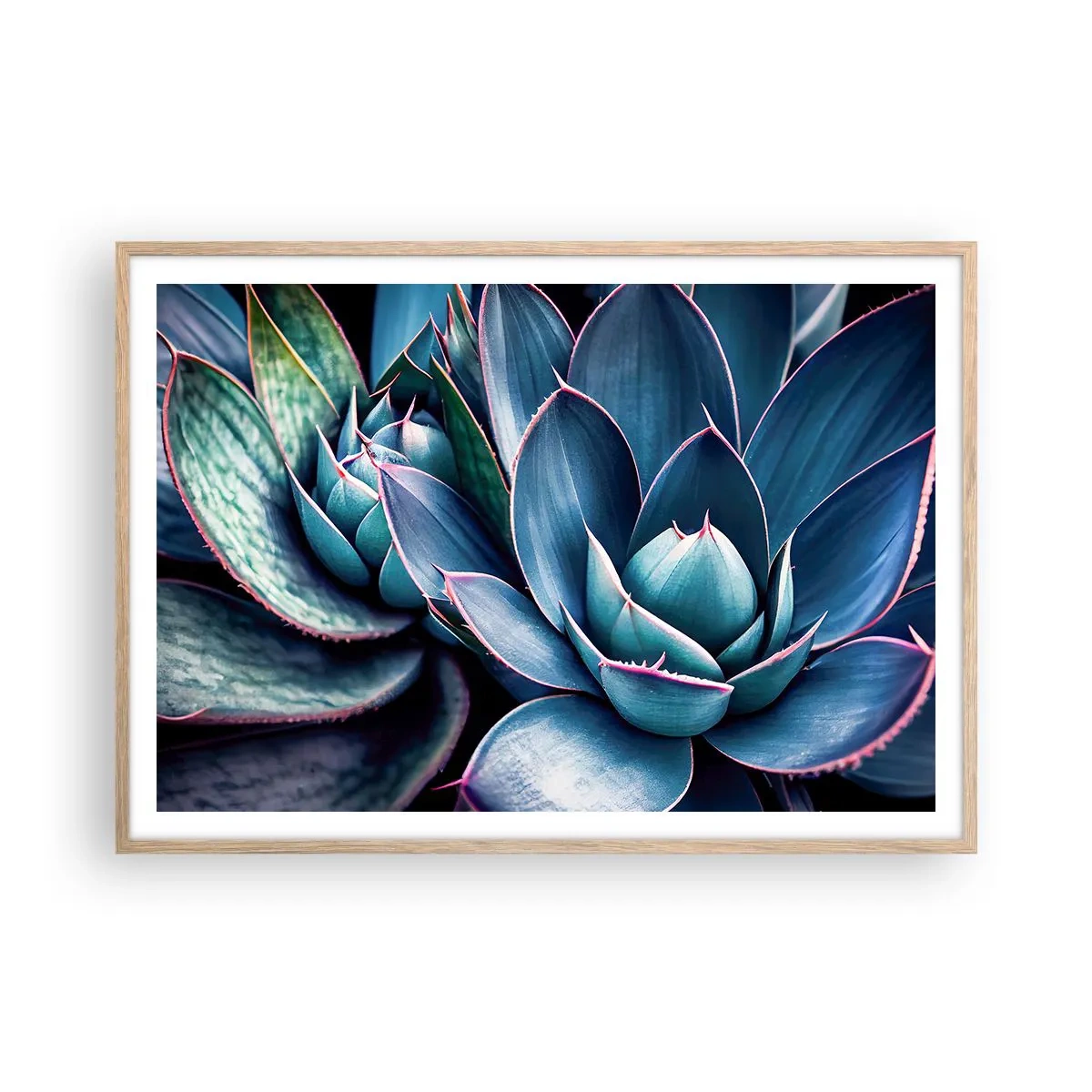 Poster în ramă de stejar deschis - Forța vitală - 100x70 cm