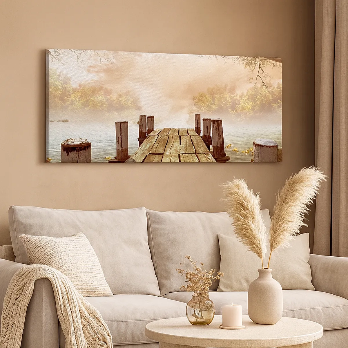 Tablou pe pânză - Tristețea blândă a toamnei - 30x30 cm