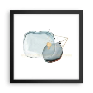 Poster în ramă neagră - Studiul picăturii - 30x30 cm