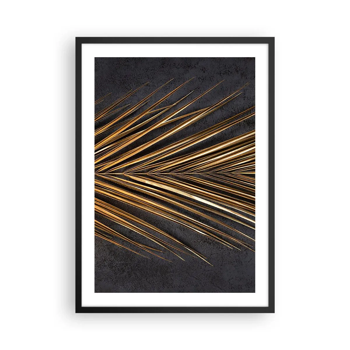 Poster în ramă neagră - Aur tropical - 50x70 cm