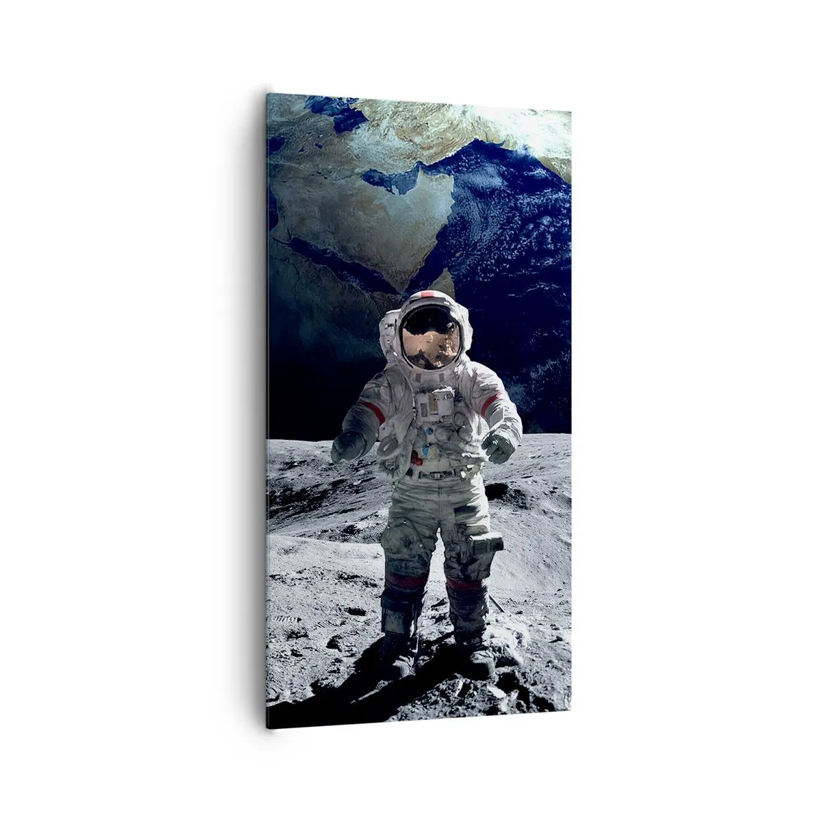 Tablou pe pânză - Salutări de pe Lună - 65x120 cm