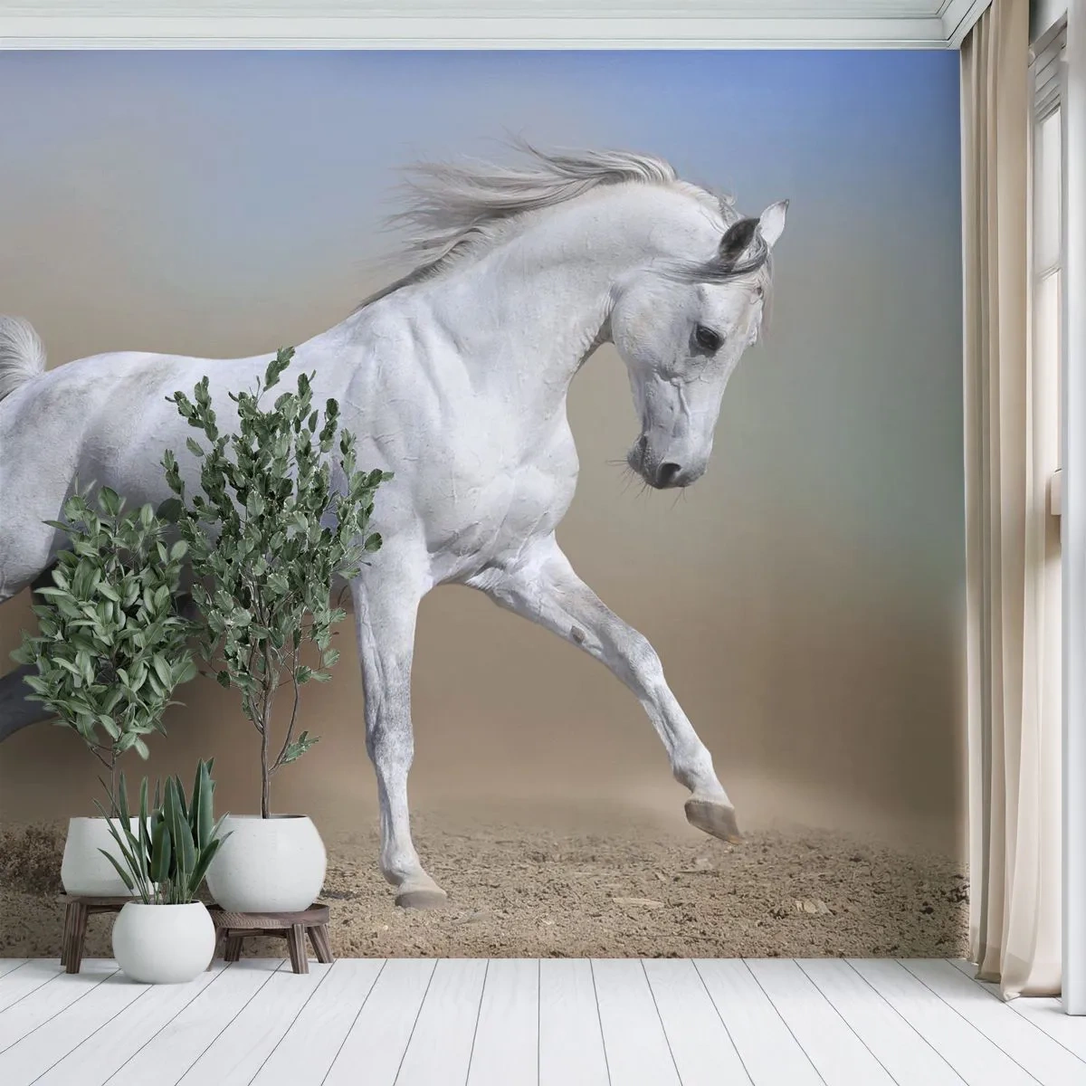 Tapet Premium Sand - Cea mai frumoasă poveste arabă - Cal, Animale, Galop - 100x70 cm