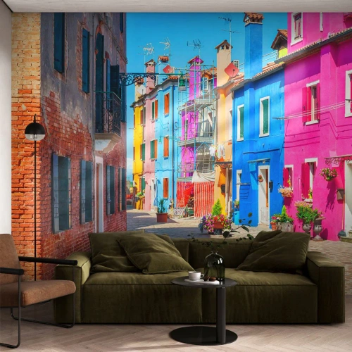 Fototapetă personalizată Premium Canvas - Orașul "Sub papagali" - Oraș, Italia, Arhitectură