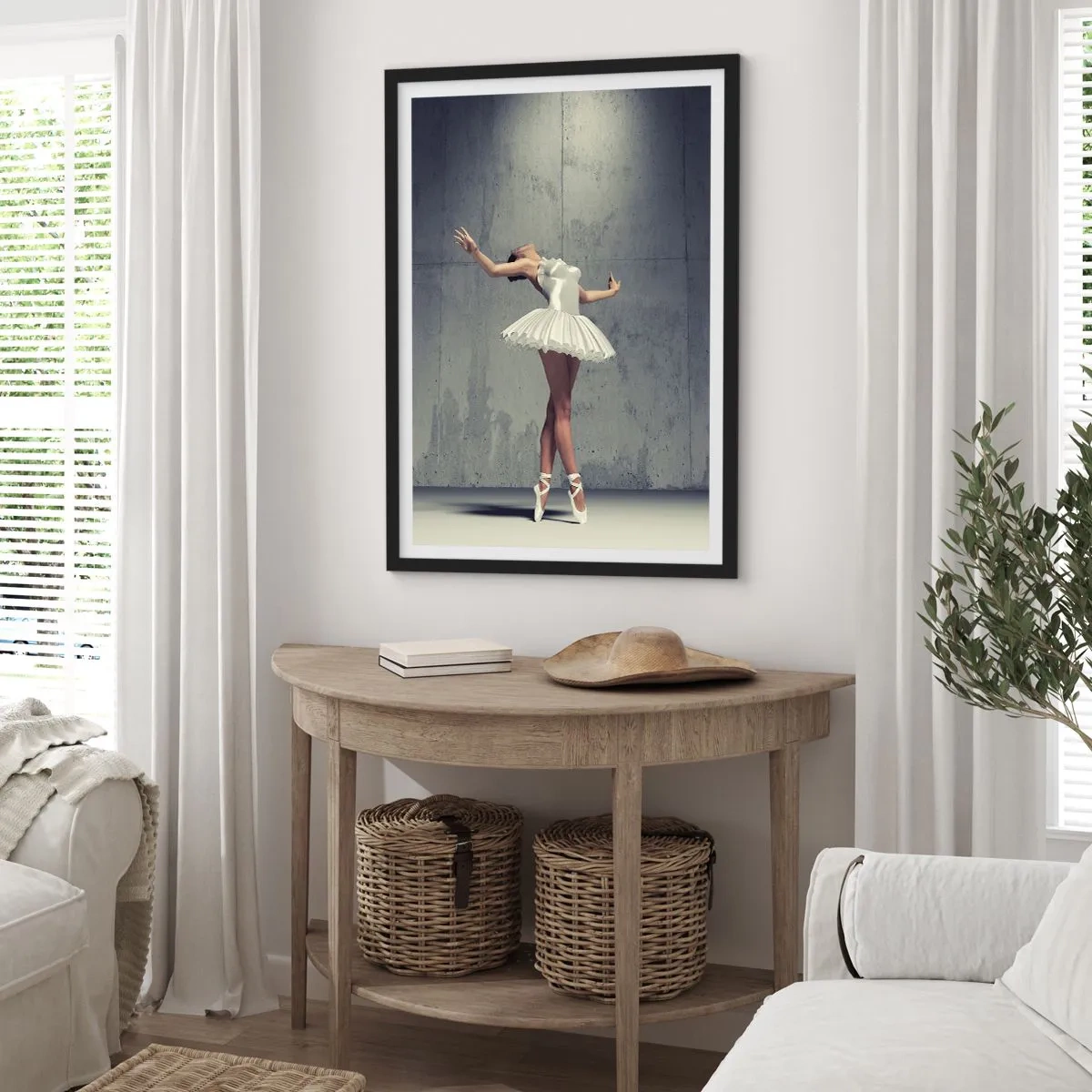 Poster în ramă neagră - Ușoară ca o pasăre - 61x91 cm
