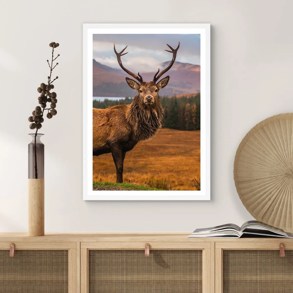 Poster în ramă albă - Măreția naturii - 70x100 cm