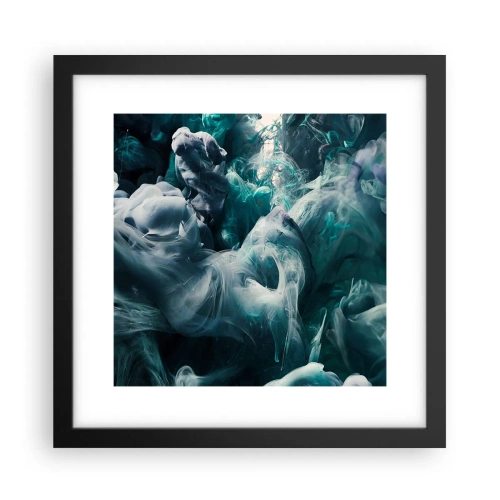 Poster în ramă neagră - Mișcarea culorilor - 30x30 cm