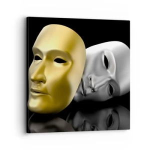 Tablou pe pânză - Viața este teatru - 30x30 cm