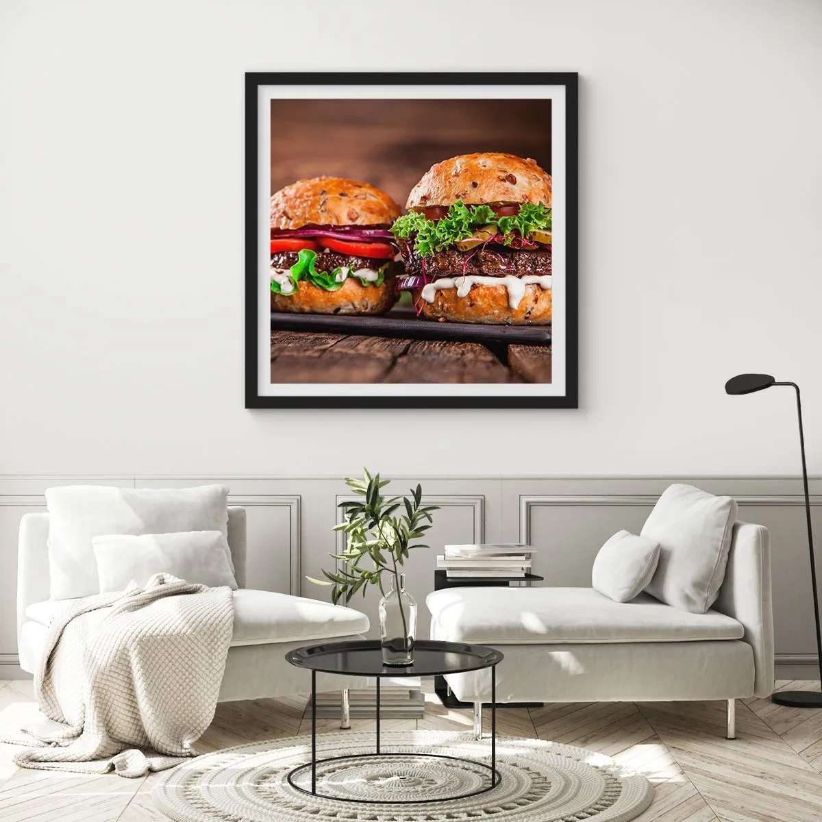 Poster în ramă neagră - American dream - 30x30 cm