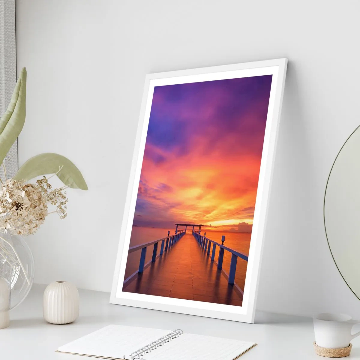 Poster în ramă albă - Fără sfârșit - 40x50 cm